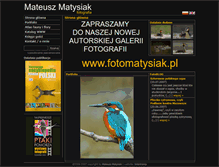 Tablet Screenshot of mateuszmatysiak.pl